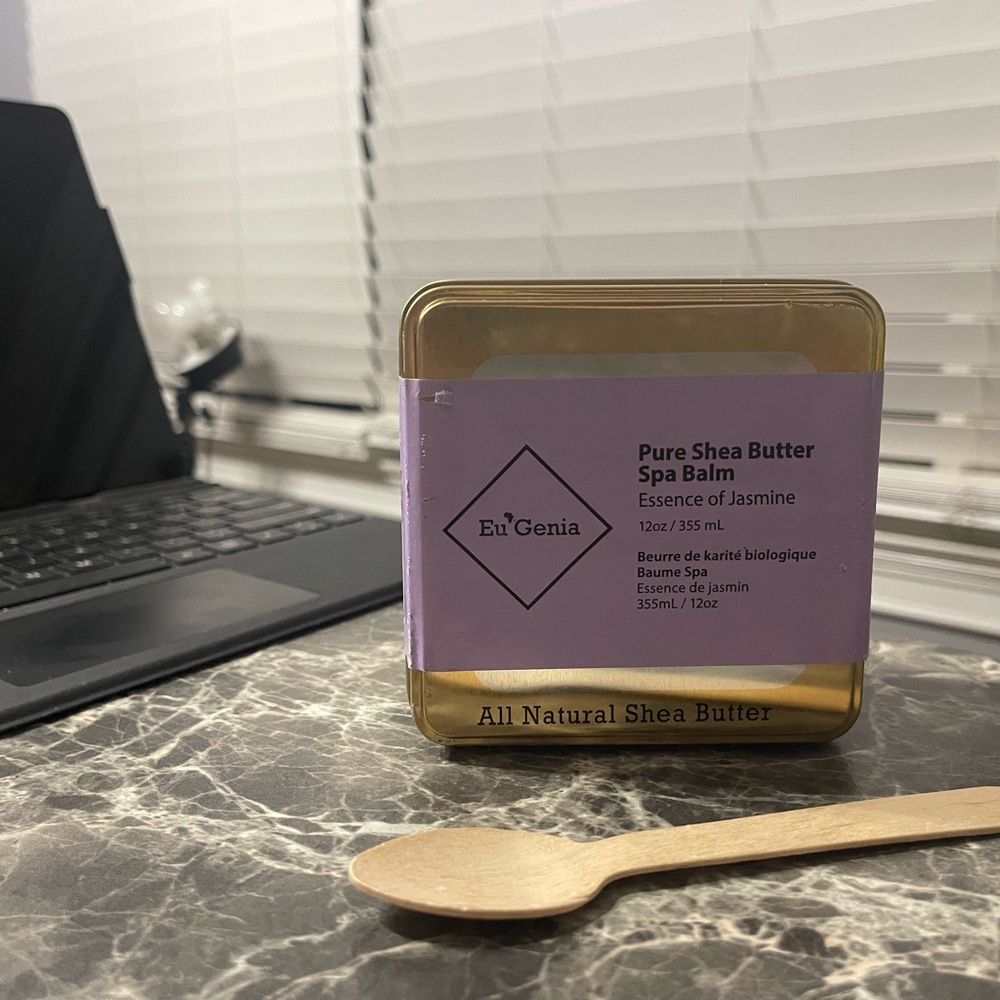 Eu’Genia Essence of Jasmine Pure Shea Butter Spa Balm ✨ 12oz - Picture 3 of 8